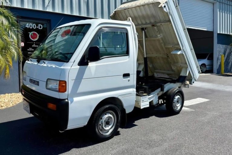 1997 Suzuki Carry Dump Kei Truck – 4WD, Dump Bed, Low Miles - Image 3